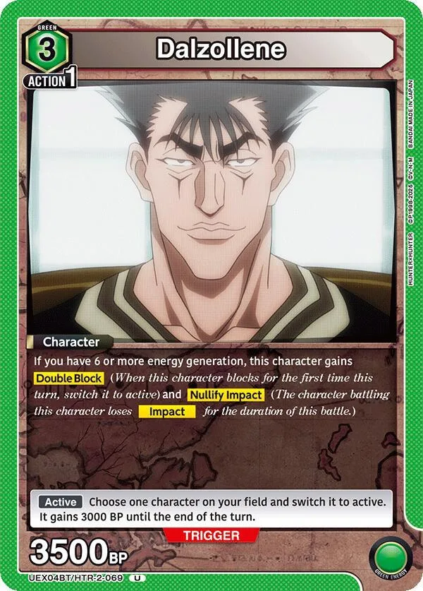 Dalzollene card front
