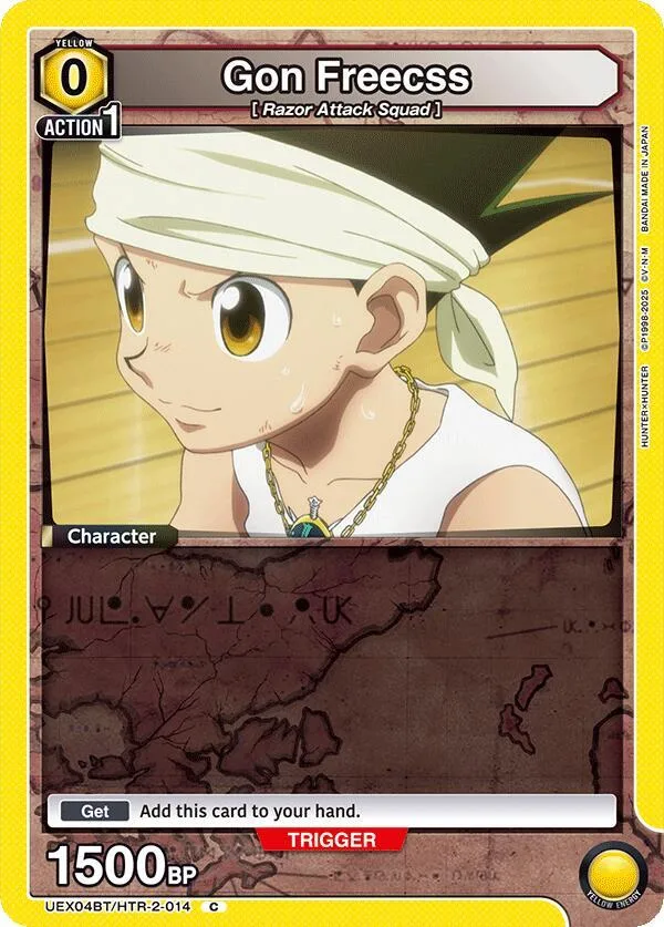 Gon Freecss (014) (Box Topper Foil) card front