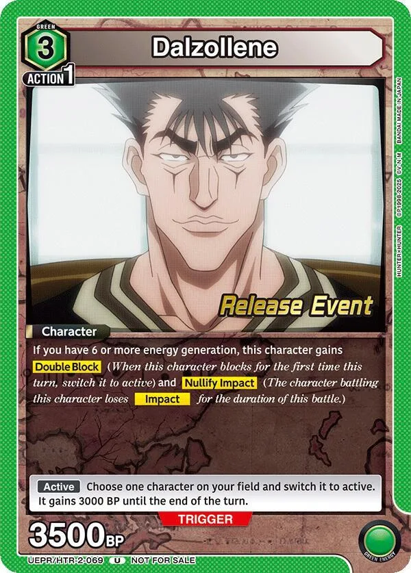 Dalzollene card front