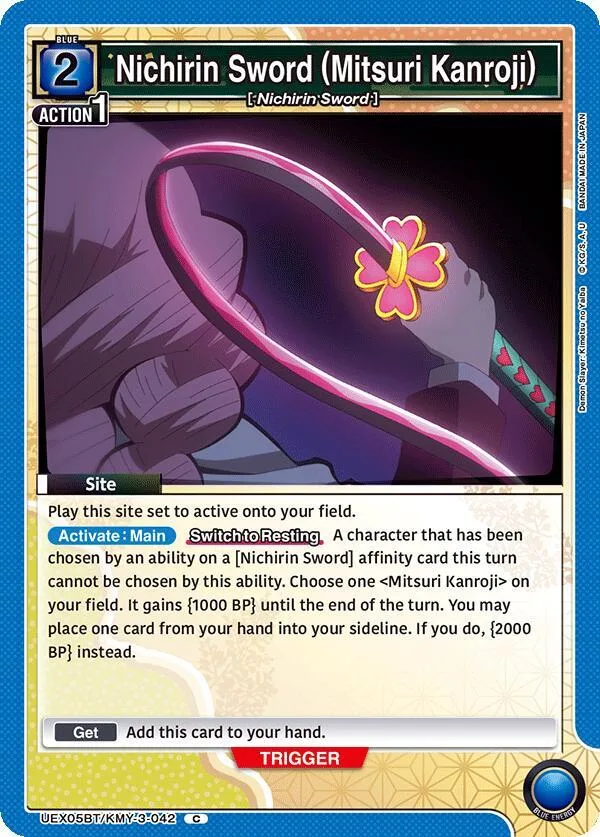 Nichirin Sword (Mitsuri Kanroji) card front