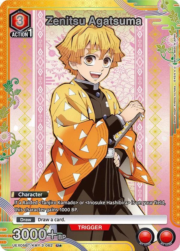 Zenitsu Agatsuma (U*) card front