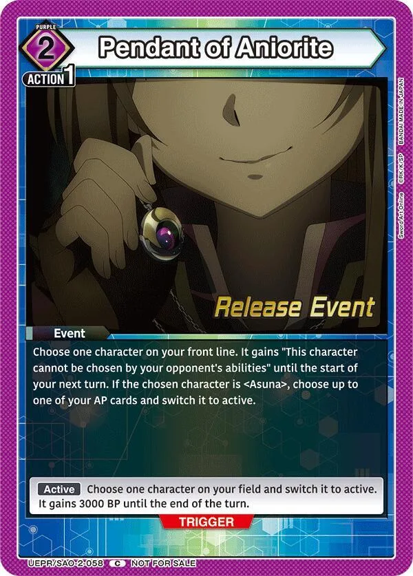 Pendant of Aniorite card front
