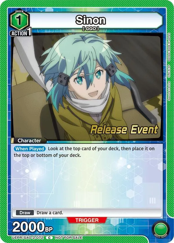 Sinon (072) card front