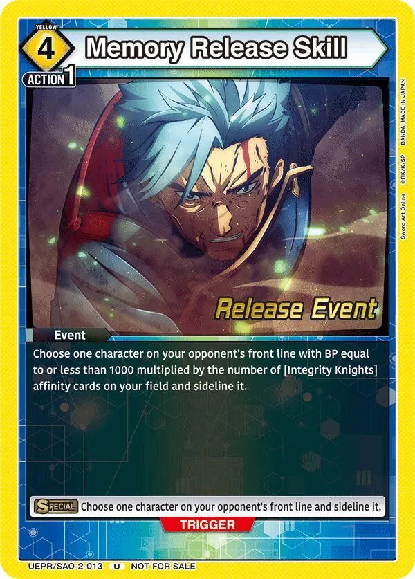Memory Release Skill card front