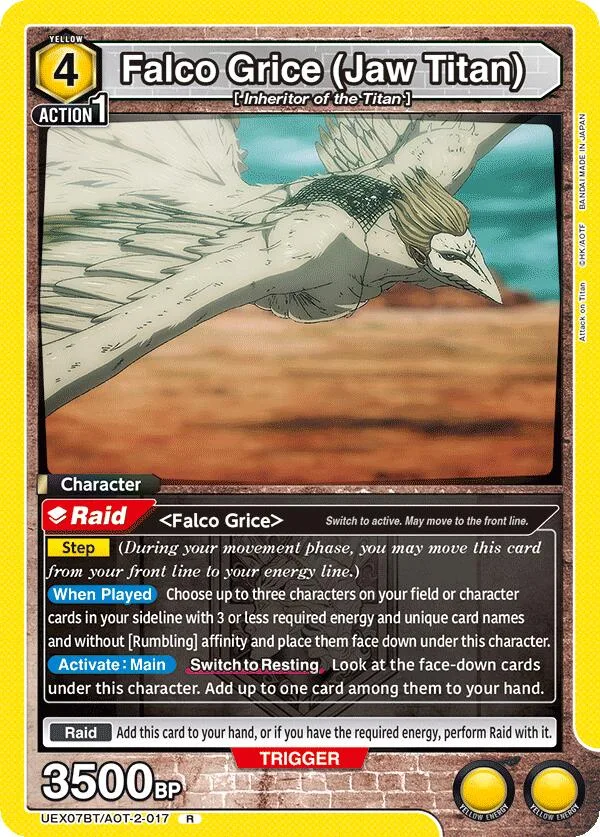 Falco Grice (Jaw Titan) card front