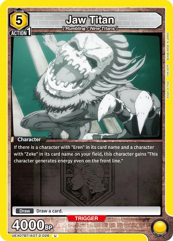 Jaw Titan card front