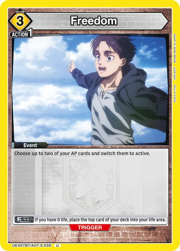 Freedom card front