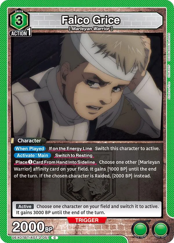 Falco Grice (051) card front