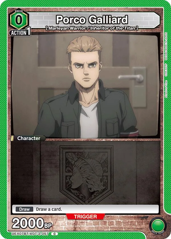 Porco Galliard card front