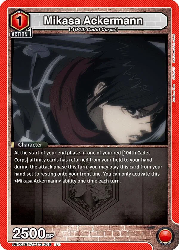 Mikasa Ackermann (066) card front