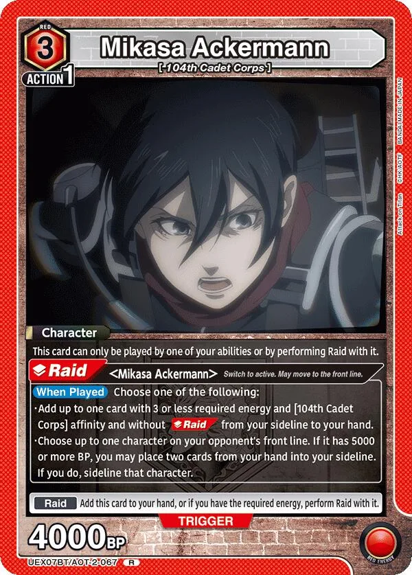 Mikasa Ackermann (067) card front