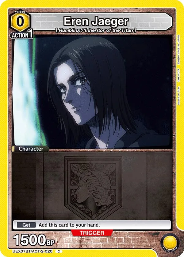 Eren Jaeger (020) (Box Topper Foil) card front
