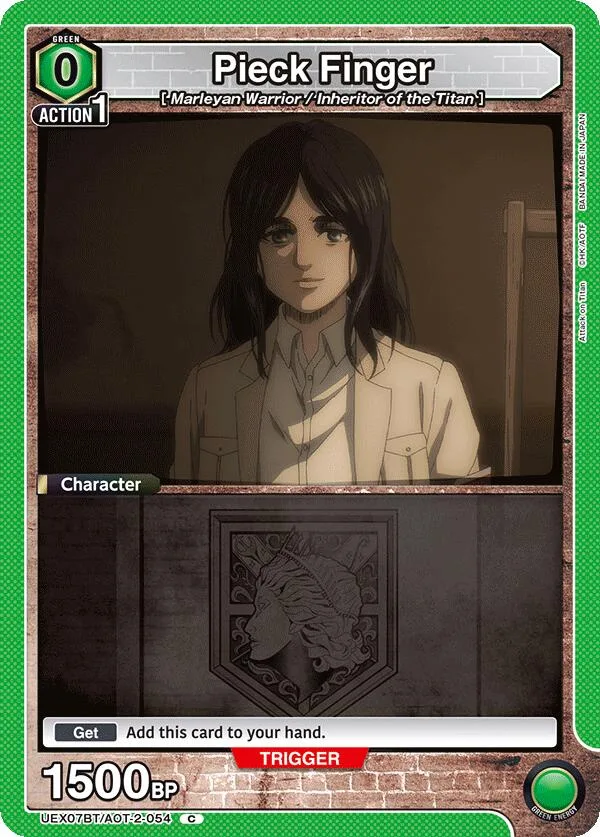 Pieck Finger (054) (Box Topper Foil) card front