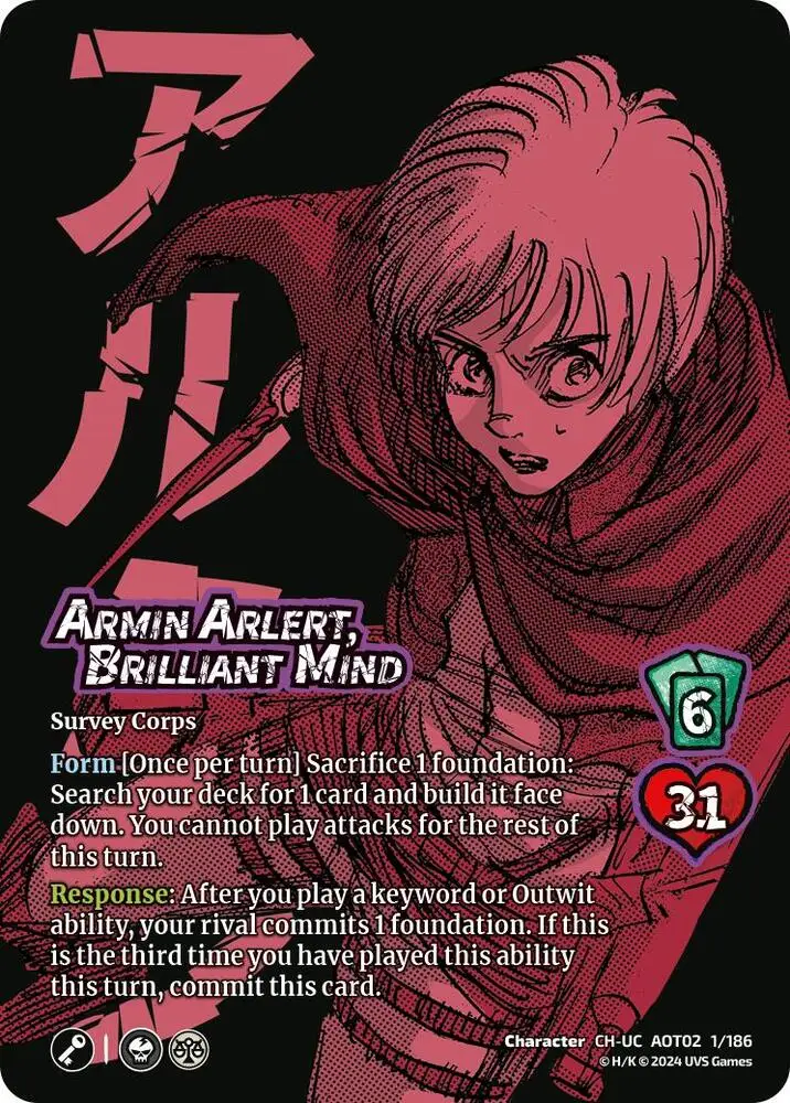 Armin Arlert, Brilliant Mind card front