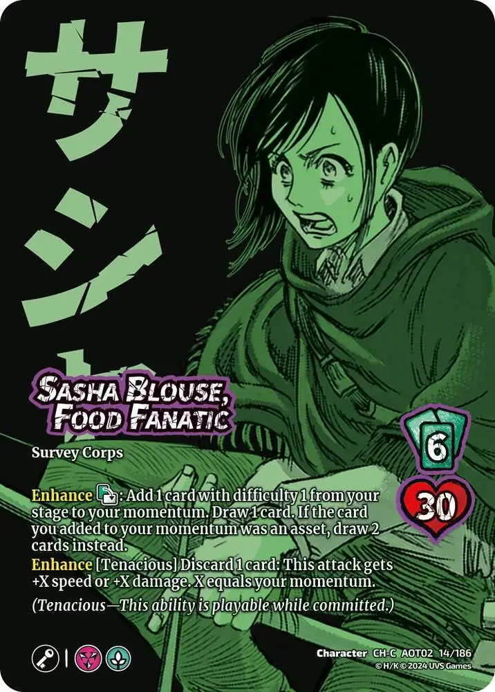 Sasha Blouse, Food Fanatic card front