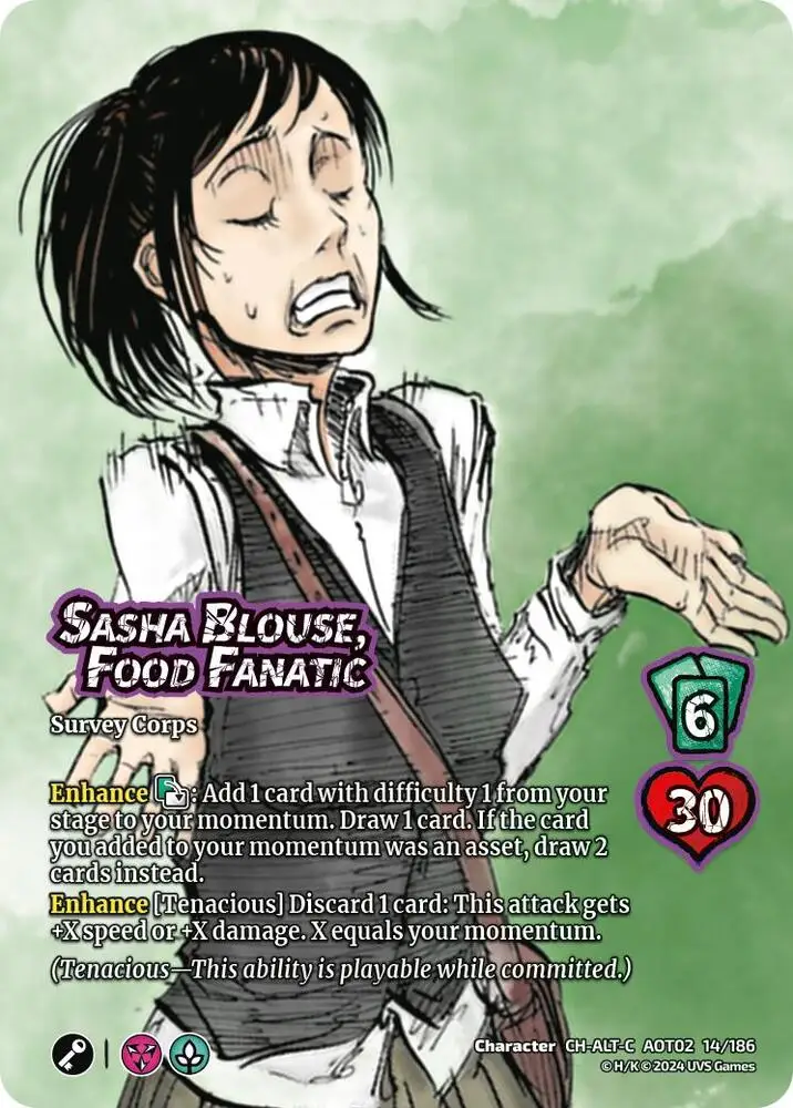 Sasha Blouse, Food Fanatic (Alternate Art) card front