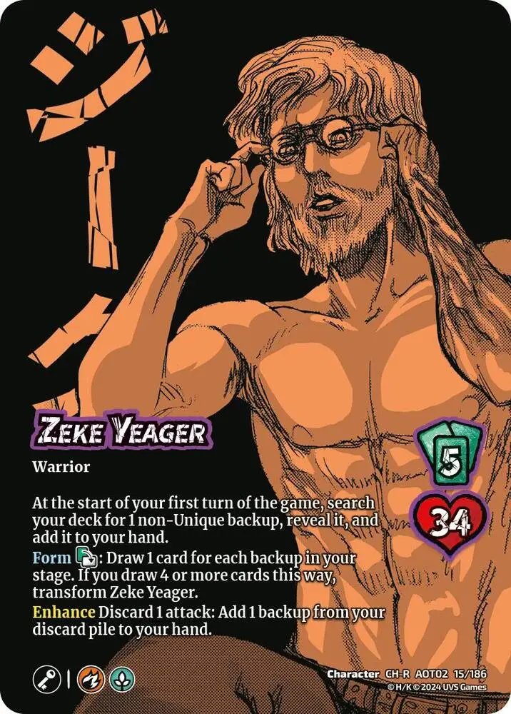 Zeke Yeager // Zeke, Beast Titan card front