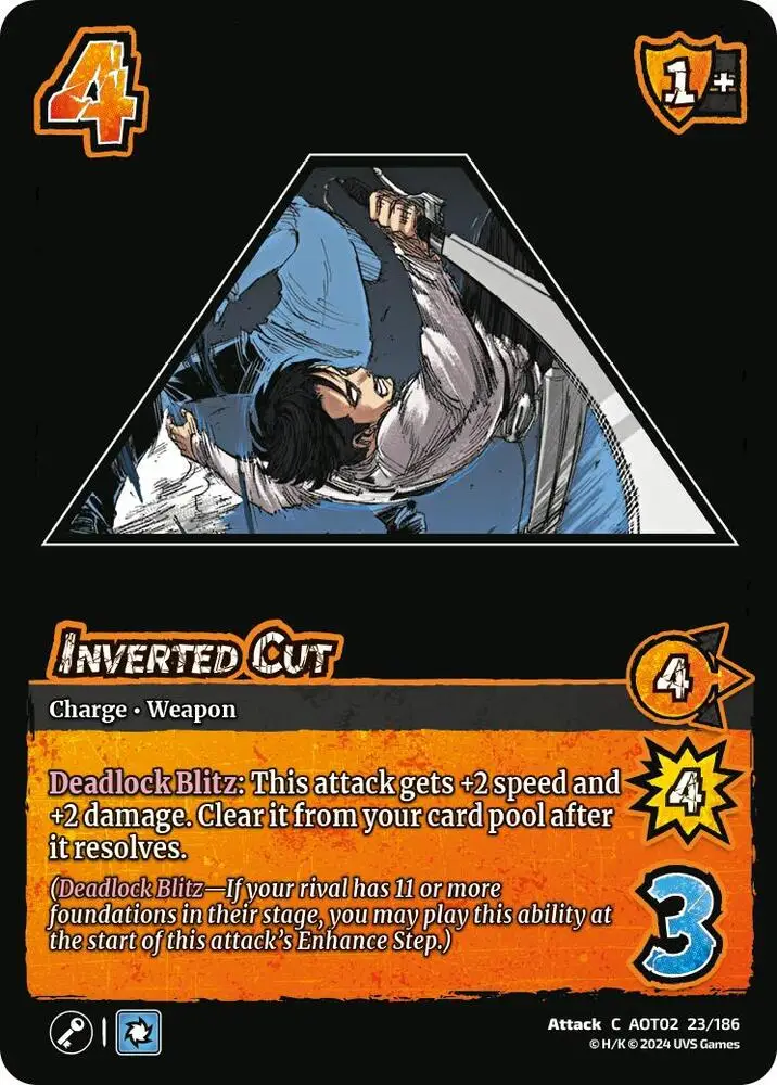 Inverted Cut card front