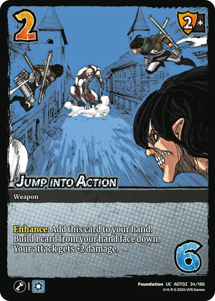 Jump into Action card front