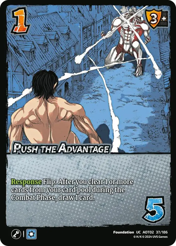 Push the Advantage card front