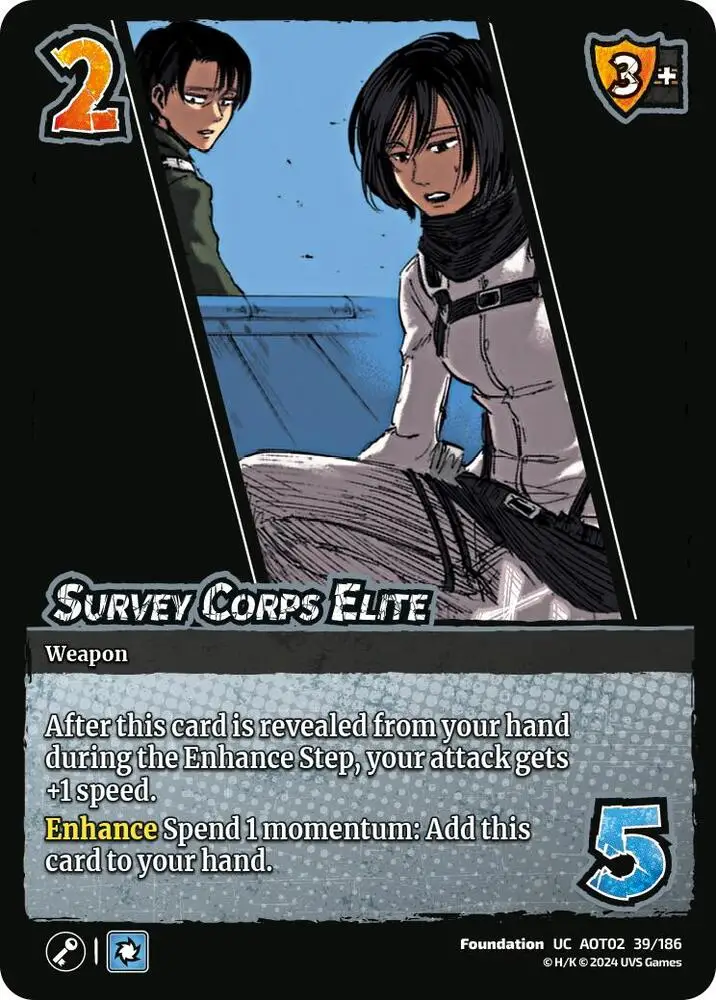 Survey Corps Elite card front