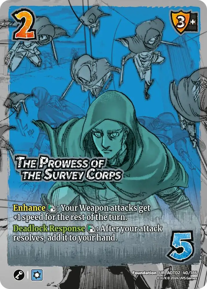 The Prowess of the Survey Corps card front