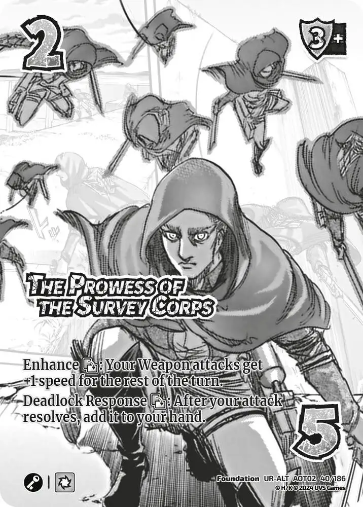 The Prowess of the Survey Corps (Alternate Art) card front