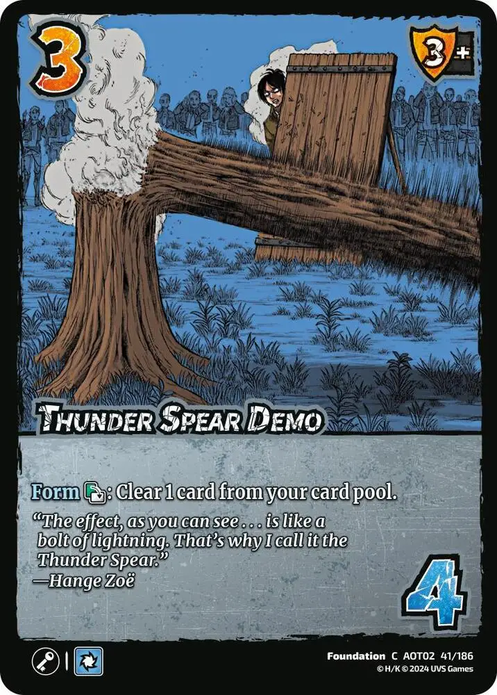 Thunder Spear Demo card front