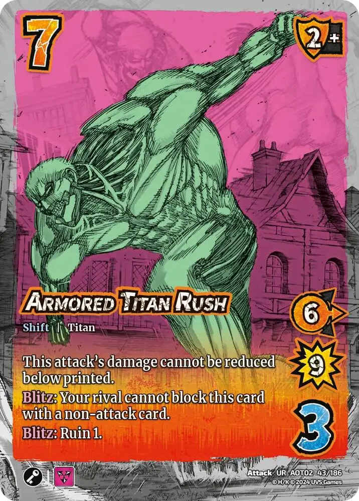 Armored Titan Rush // Reiner's Toughness card front