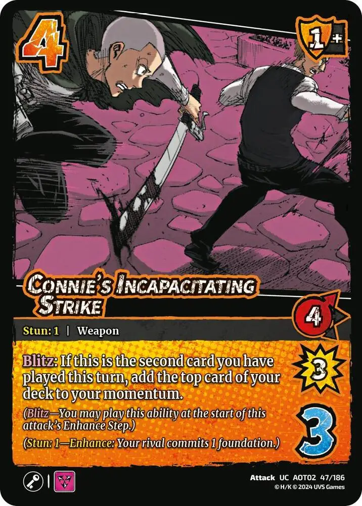 Connie's Incapacitating Strike card front