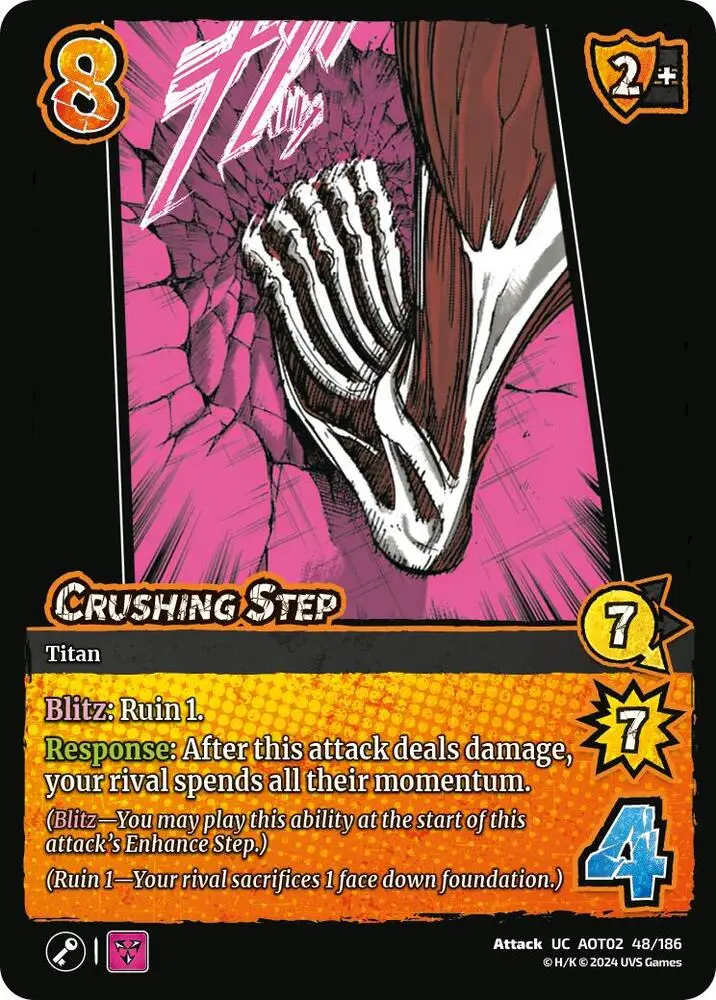 Crushing Step card front