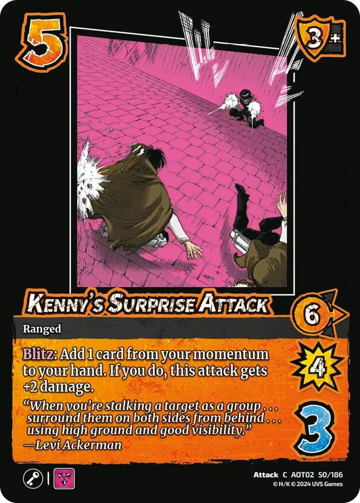 Kenny's Surprise Attack card front