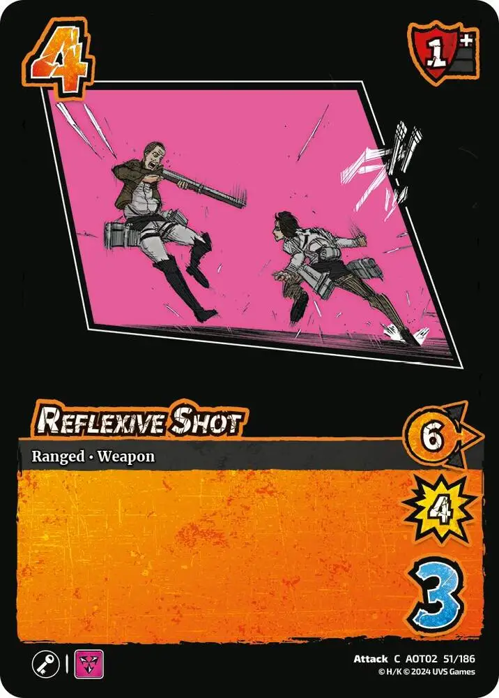 Reflexive Shot card front