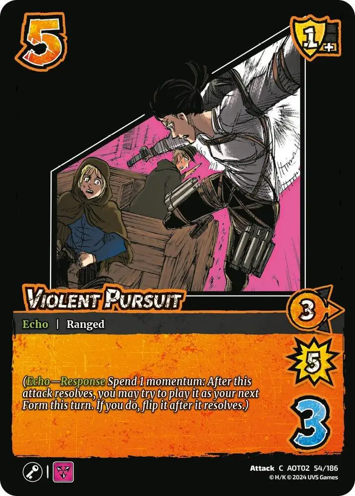 Violent Pursuit card front