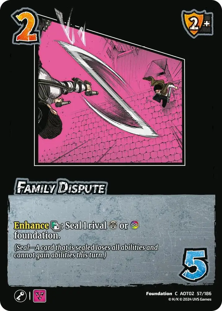 Family Dispute card front