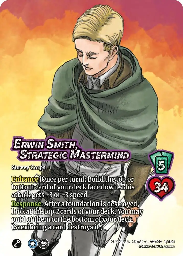 Erwin Smith, Strategic Mastermind (Alternate Art) card front