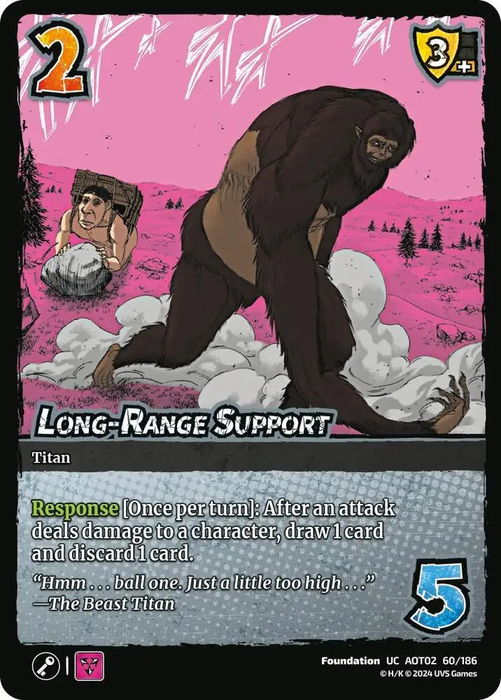 Long-Range Support card front