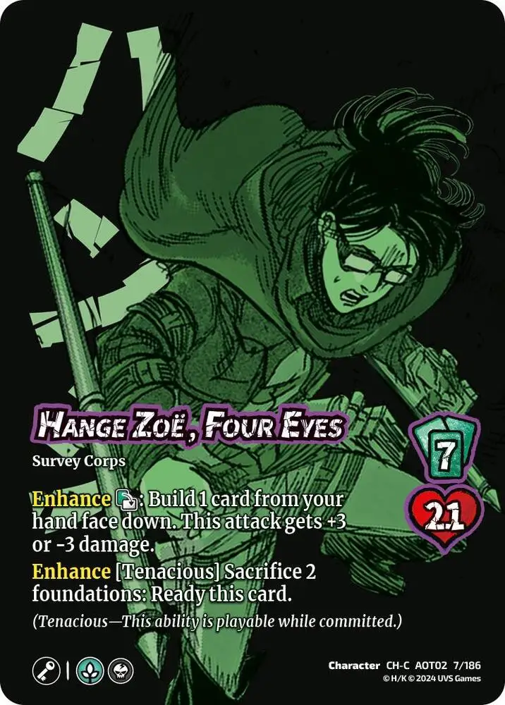 Hange Zoe, Four Eyes card front