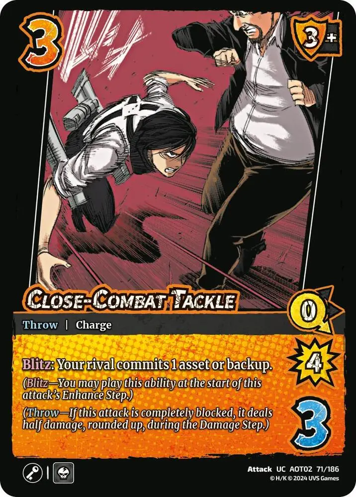 Close-Combat Tackle card front