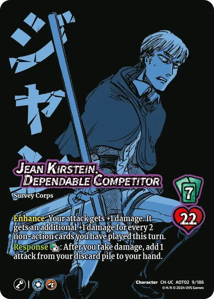 Jean Kirstein, Dependable Competitor card front