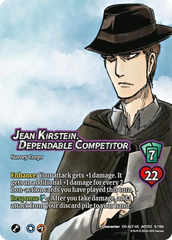 Jean Kirstein, Dependable Competitor (Alternate Art) card front