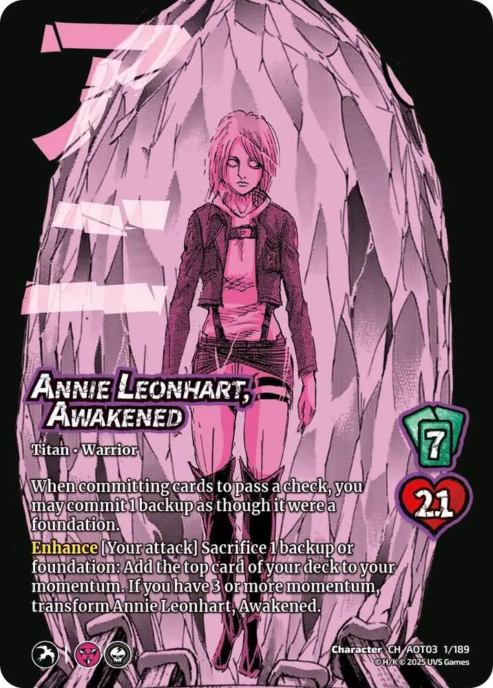 Annie Leonhart, Awakened // Female Titan card front