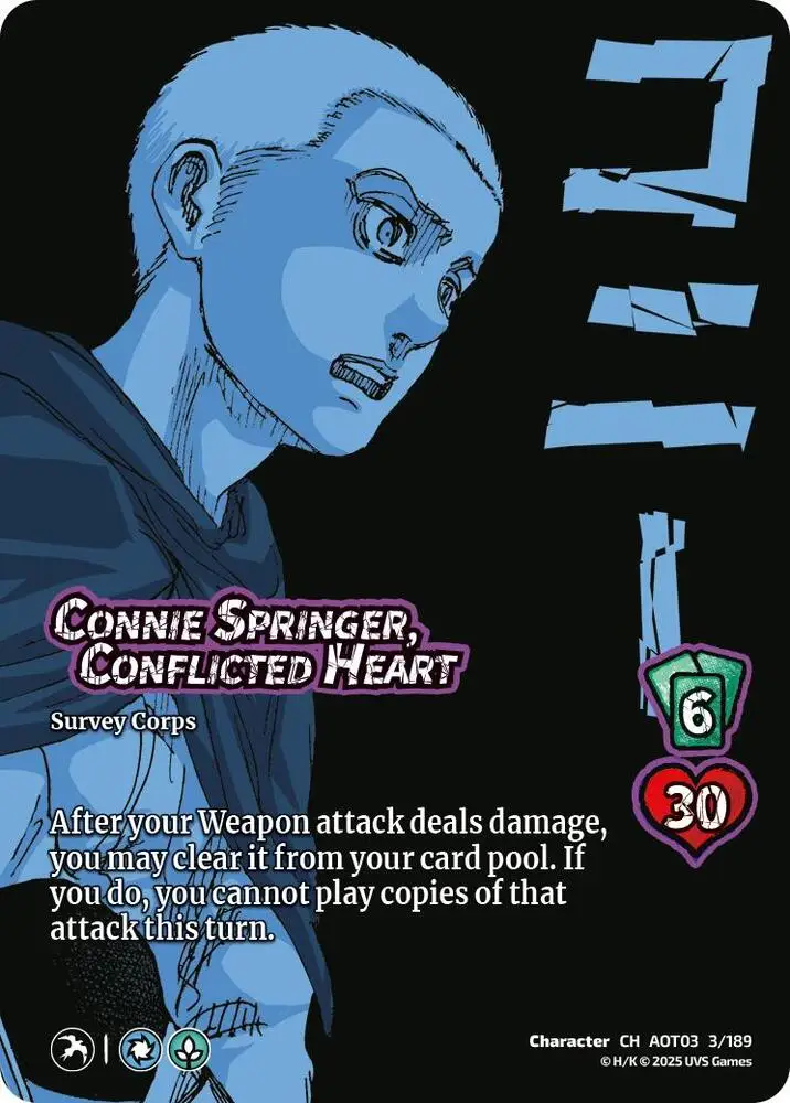 Connie Springer, Conflicted Heart card front