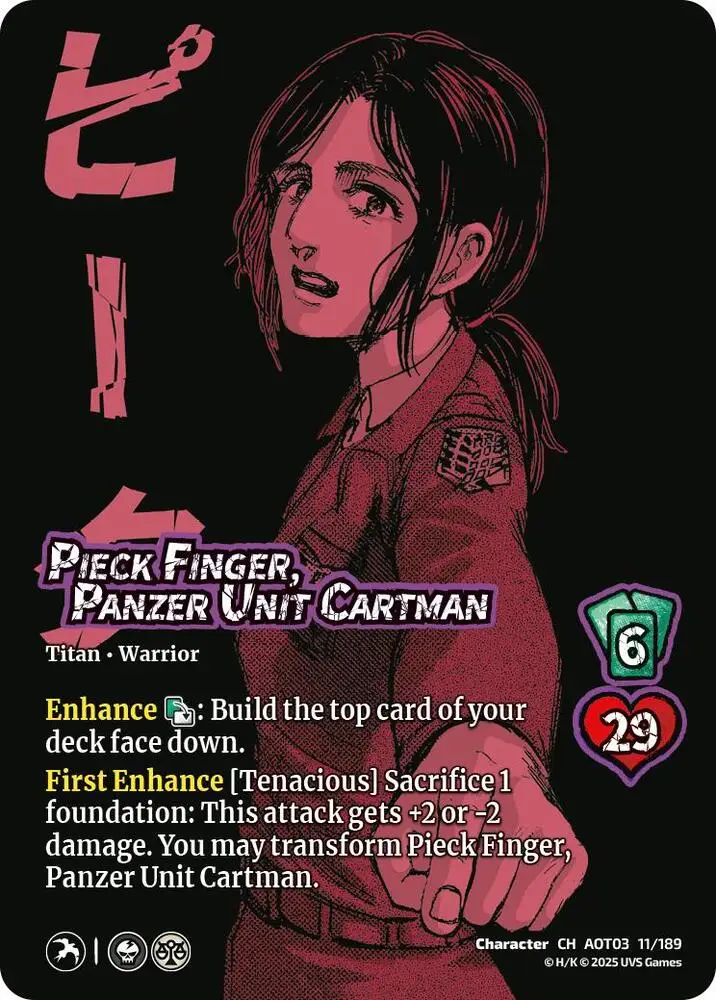 Pieck Finger, Panzer Unit Cartman // Cart Titan, Finale card front