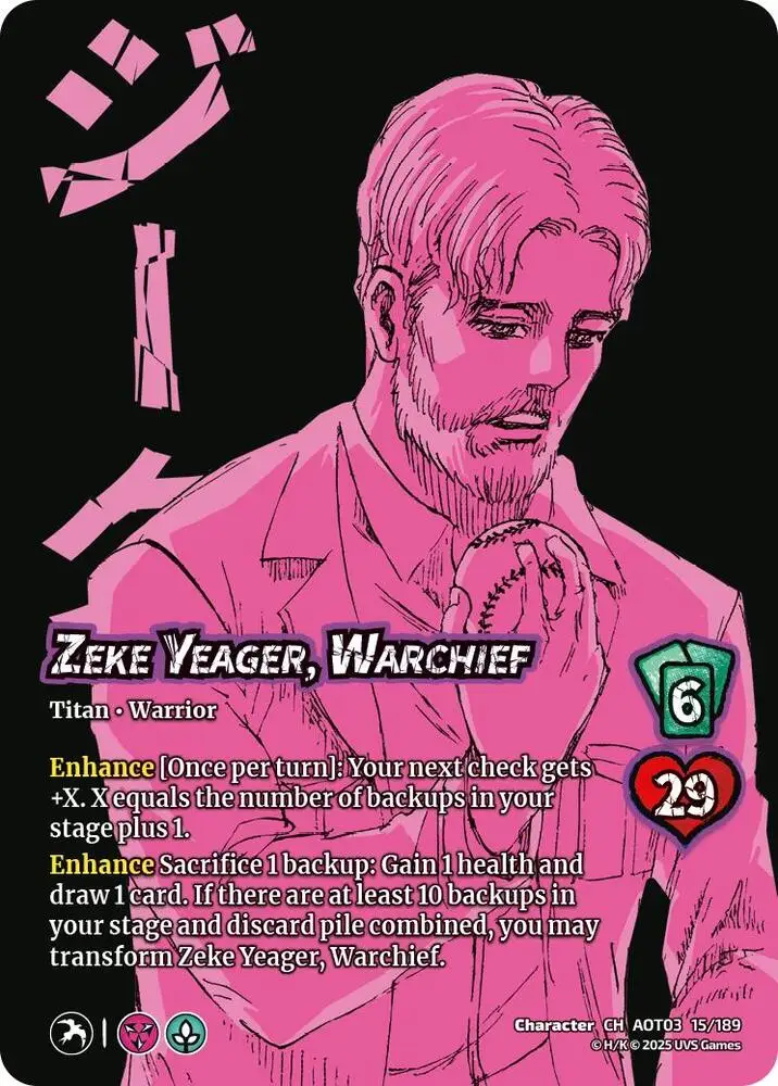 Zeke Yeager, Warchief // Beast Titan, Finale card front