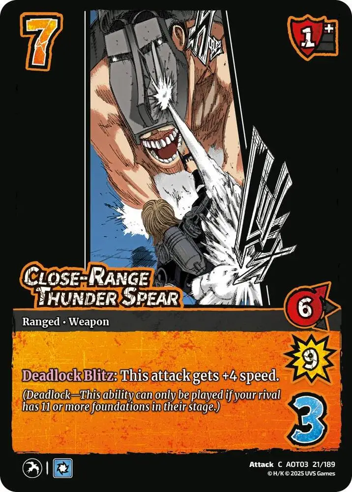 Close-Range Thunder Spear card front