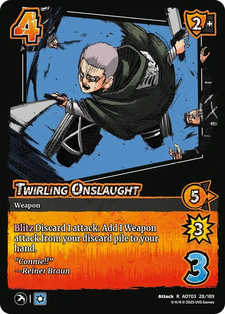 Twirling Onslaught card front