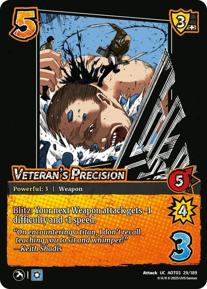 Veteran's Precision card front