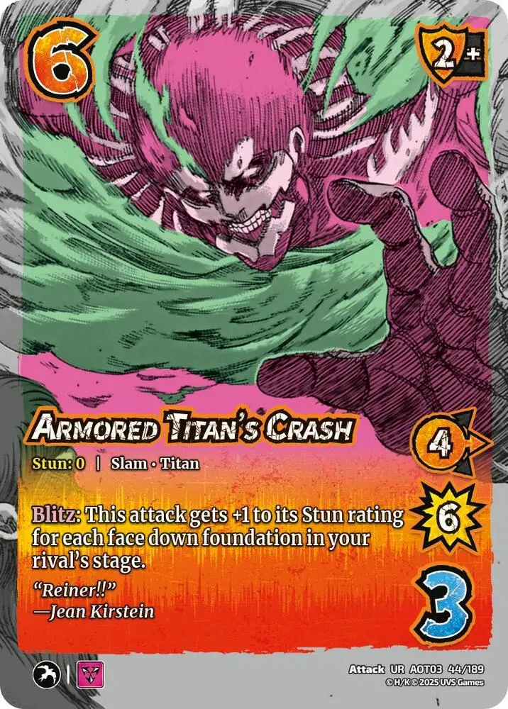 Armored Titan's Crash card front