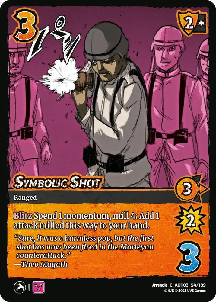 Symbolic Shot card front